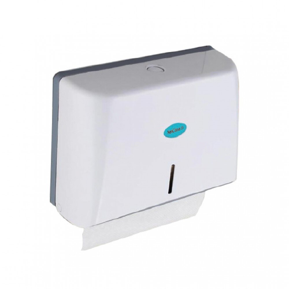 Изображение товара Диспенсер для бумажных полотенец Neoclima D-P2 прямоугольный белый пластик