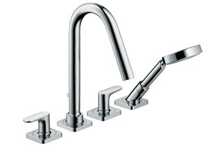 Изображение товара Смеситель для ванны и душа Axor Citterio M, 34454000, с душевым гарнитуром, хром