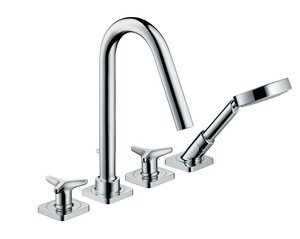 Изображение товара Смеситель для ванны и душа Axor Citterio M, 34456000, с душевым гарнитуром, хром