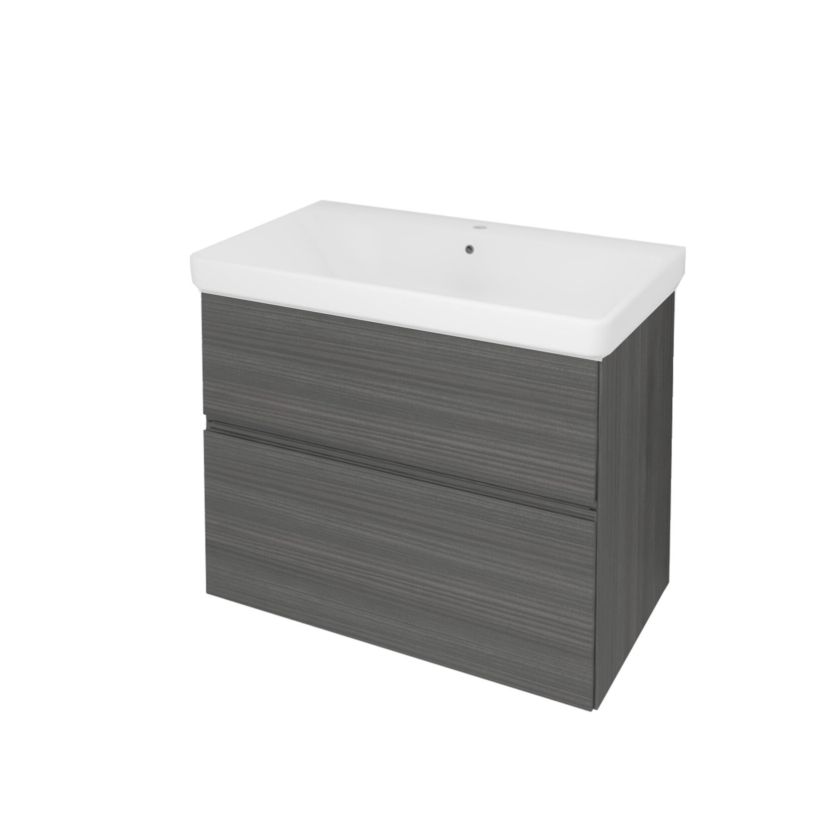 Изображение товара Тумба с раковиной Kolpa-San Oxana 507200, 80 см, темно-серый