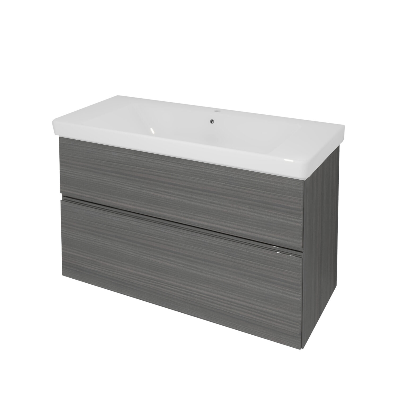 Изображение товара Тумба с раковиной Kolpa-San Oxana 507230, 105 см, темно-серый