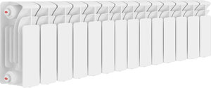 Изображение товара Радиатор биметаллический Rifar Base 200 14 секций, боковое подключение, BASE200-14