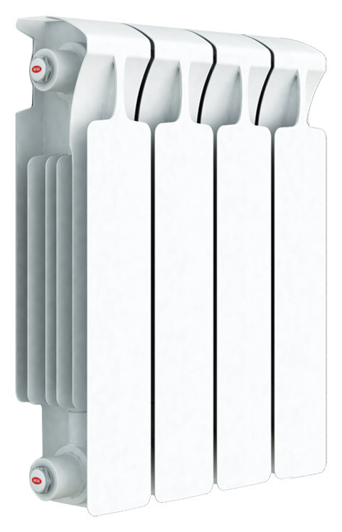 Изображение товара Биметаллический радиатор Rifar Monolit Ventil 350 4 секции белый Нижнее левое подключение