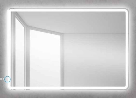 Изображение товара Зеркало BelBagno SPC-MAR-1200-800-LED-BTN, 120 x 80 см, с LED-подсветкой и механическим выключателем