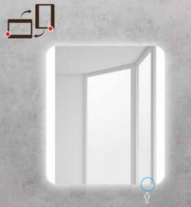 Изображение товара Зеркало BelBagno SPC-CEZ-700-600-LED-TCH 70 x 60 см со встроенным светильником и сенсорным выключателем