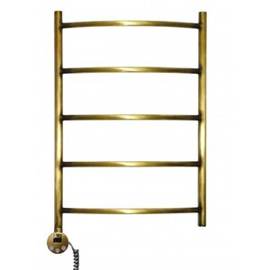 Изображение товара Полотенцесушитель электрический, Domoterm Калипсо П5 50 x 70 ER, L/R, с терморегулятором, античная бронза