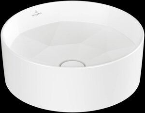 Изображение товара Раковина Villeroy & Boch Octagon 417040S3, 40 см, накладная, TitanCeram, белый матовый