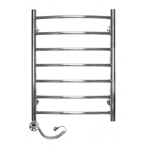 Изображение товара Электрический полотенцесушитель Domoterm Калипсо П7 50 x 70, хром, с терморегулятором, нержавеющая 