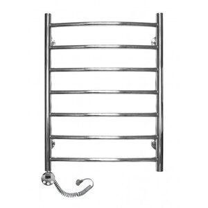 Изображение товара Электрический полотенцесушитель Domoterm Калипсо П7 50 x 70, хром, с терморегулятором, нержавеющая