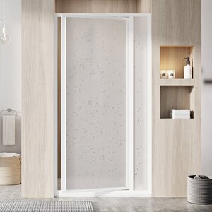 Изображение товара Душевая дверь в нишу Ravak Supernova SDOP-80, профиль белый, витраж перл, 03V4010011