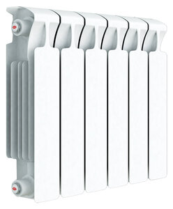 Изображение товара Радиатор биметаллический Rifar Monolit Ventil 350 6 секций, нижнее левое подключение, MVL350-06