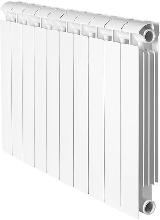 Изображение товара Биметаллический радиатор Global Style extra 350 10 секций белый боковое подключение Италия