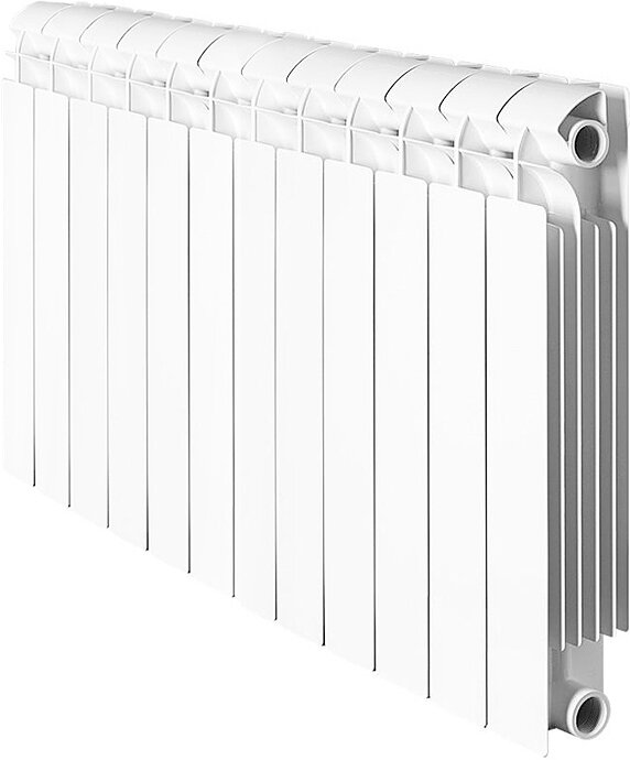 Изображение товара Биметаллический радиатор 12 секций Global Style plus 500 боковое подключение Италия