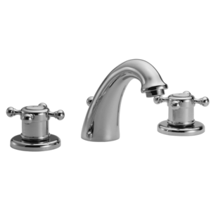 Изображение товара Смеситель для раковины Huber Victorian VT00101021 на 3 отверстия с донным клапаном, цвет хром