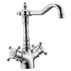 Изображение товара Смеситель термостатический для раковины Victorian Huber VTT5201021 с донным клапаном, цвет хром