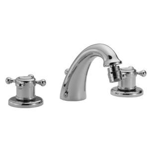 Изображение товара Смеситель для биде Huber Victorian VT00122021 на 3 отверстия с донным клапаном, цвет хром