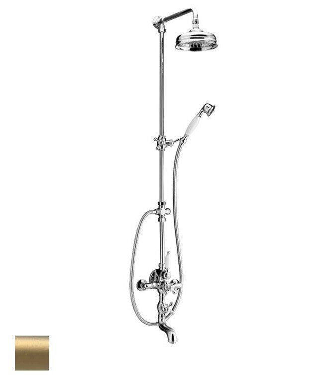 Изображение товара Душевая система Huber Victorian 592.VN32H.BA с термостатом бронза Италия