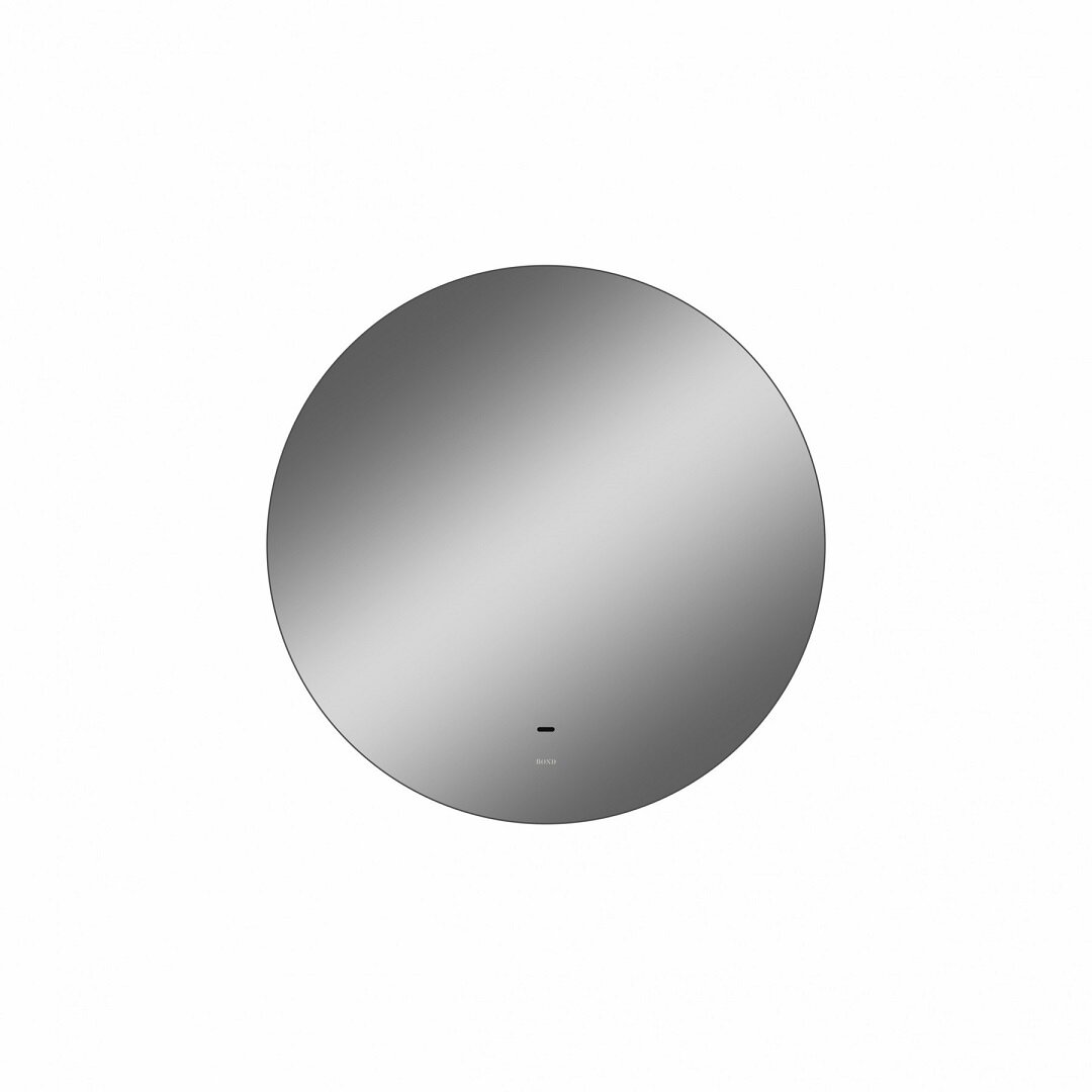 Изображение товара Зеркало BOND Круг M38ZE-7070, 70 x 70 см, LED подсветка, бесконтактный выключатель, цвет рамы черный