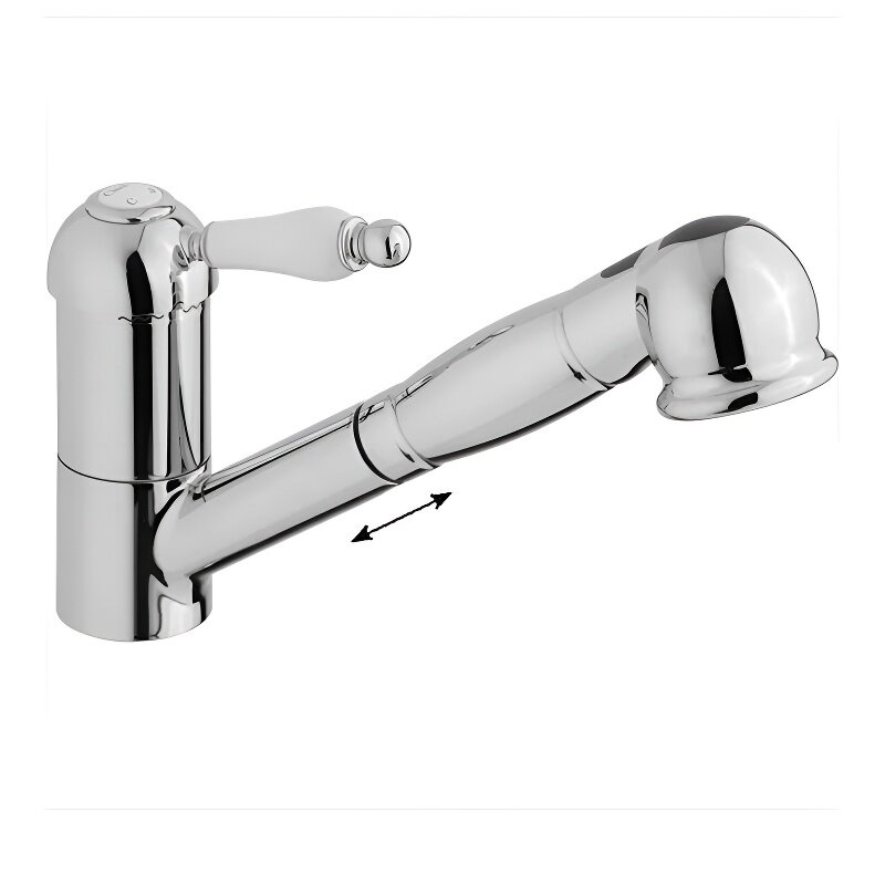 Изображение товара Смеситель Cisal однорычажный с вытяжным душем для кухни