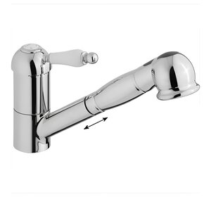 Изображение товара Смеситель Cisal однорычажный с вытяжным душем для кухни