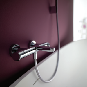 Изображение товара Смеситель Cisal LineaViva LVT2101021 термостатический настенный для ванны/душа, цвет хром