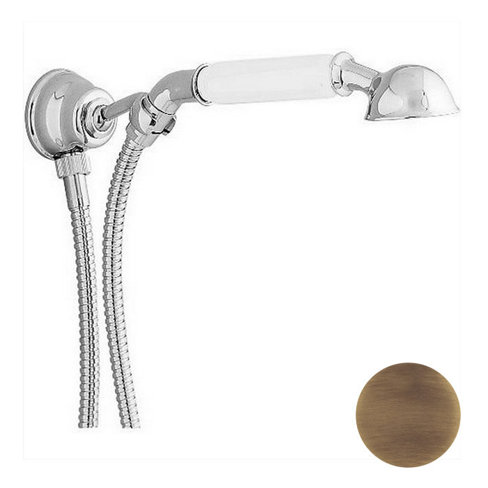 Изображение товара Душевой гарнитур Cisal Arcana Toscana TS00304027 бронза с ручной лейкой и шлангом 120 см