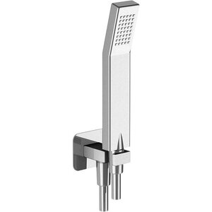 Изображение товара Душевой гарнитур Cisal Kawa ручная лейка, шланг 150 см, вывод с держателем, хром, 1 режим струи