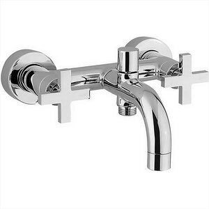 Изображение товара Смеситель Cisal Barcelona Quad двухвентильный настенный для ванны/душа, хром