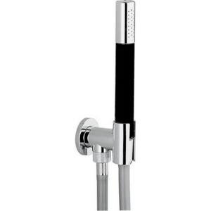 Изображение товара Душевой гарнитур Cisal Less LS00303321 ручная лейка, шланг 150 см, вывод с держателем, хром