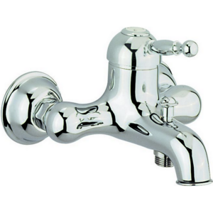 Изображение товара Смеситель Cisal Arcana Royal AY00013021 однорычажный настенный для ванны/душа, хром