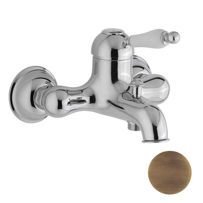 Изображение товара Смеситель Cisal Arcana Empress EM00013027 однорычажный настенный для ванны/душа, бронза