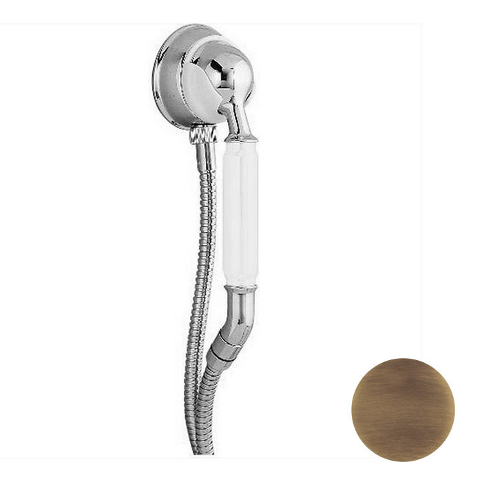 Изображение товара Душевой гарнитур Cisal Arcana Toscana TS00303027 бронза с ручной лейкой и шлангом 120 см