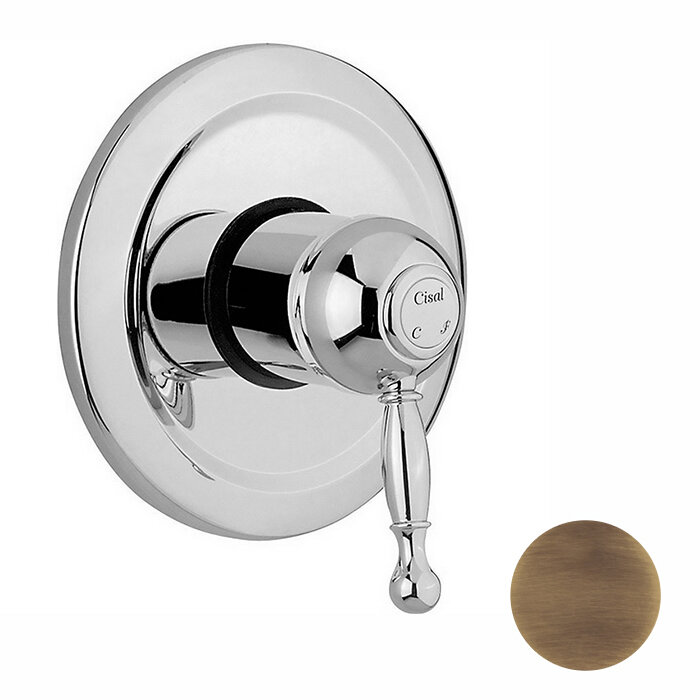 Изображение товара Встраиваемый однорычажный смеситель Cisal Arcana Royal бронза для душа