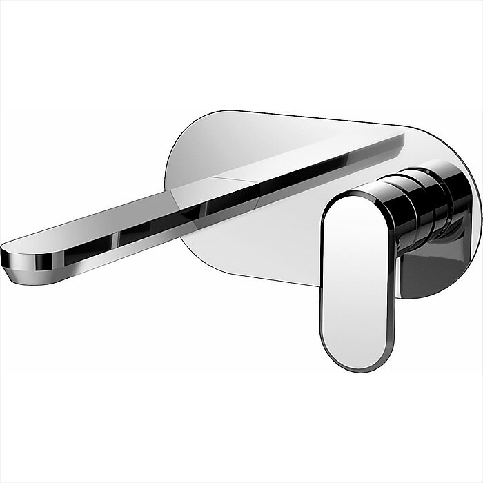 Изображение товара Смеситель Cisal LineaViva LV00551021 однорычажный для раковины из стены, излив 200 мм, цвет хром