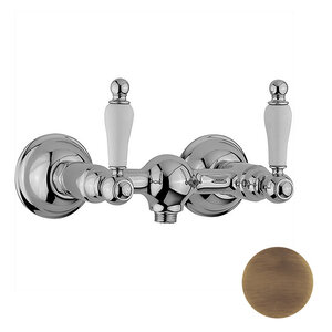 Изображение товара Двухвентильный настенный смеситель Cisal Arcana Toscana бронза для душа