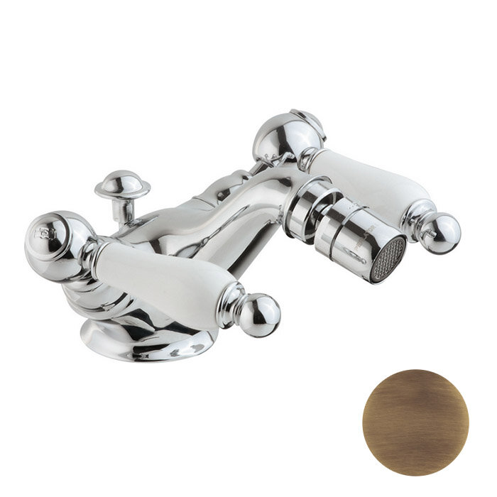 Изображение товара Смеситель Cisal Arcana Toscana TS00055027 для биде бронза двухвентильный