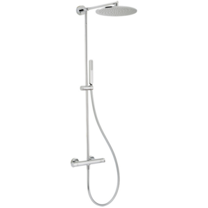 Изображение товара Душевая система Cisal термостатический смеситель для душа, верхний душ, ручной душ с держателем и шлангом, хром, LVC7801021