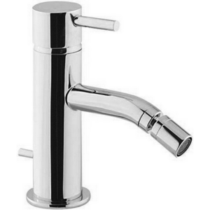 Изображение товара Смеситель Cisal Less Minimal LM00055021 однорычажный для биде на 1 отверстие с донным клапаном, цвет хром