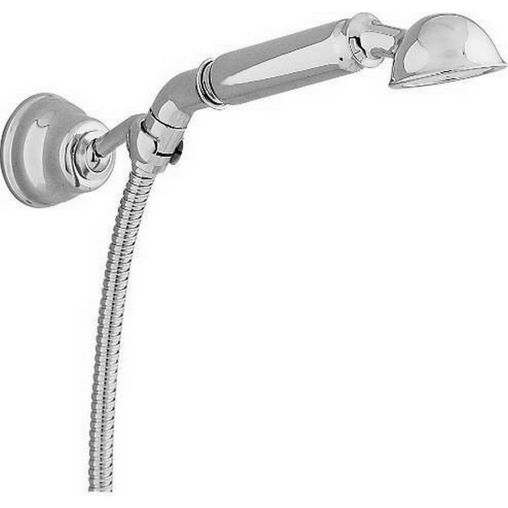 Изображение товара Душевой гарнитур Cisal Shower AR00305021 ручная лейка, шланг 120 см, держатель настенный для лейки, хром