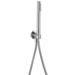 Душевой гарнитур Cisal Xion DS018300D1 ручная лейка, шланг 150 см, вывод с держателем, нержавеющая сталь - фото 1