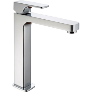 Изображение товара Смеситель Cisal Cubic CU00354121 однорычажный для раковины на 1 отверстие,высокий h200 мм,без донного клапана, цвет хром