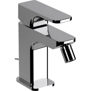 Изображение товара Смеситель Cisal Cubic CU00055121 однорычажный для биде на 1 отверстие с донным клапаном, цвет хром