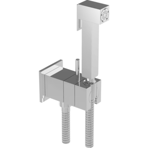 Изображение товара Гигиенический душ Cisal Shower, CU00794521, со смесителем, хром Изображение товара Гигиенический душ Cisal Shower, CU00794521, со смесителем, хром