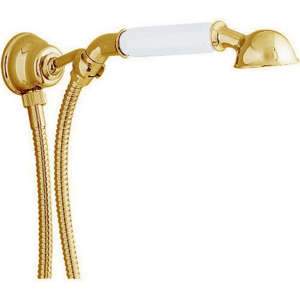 Изображение товара Душевой гарнитур Cisal Arcana Toscana TS00304024 ручная лейка, шланг 120 см, вывод с держателем, золото