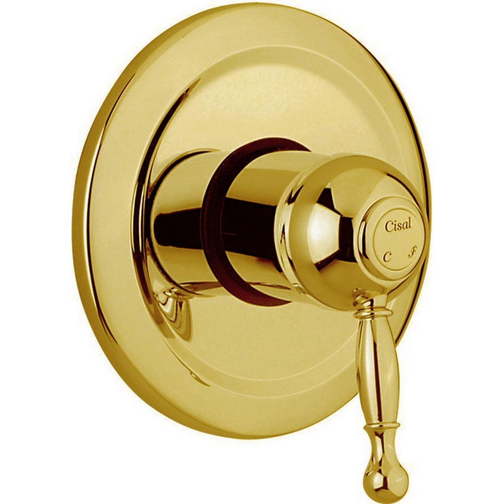 Изображение товара Встраиваемый однорычажный смеситель для душа Cisal Arcana Royal золото