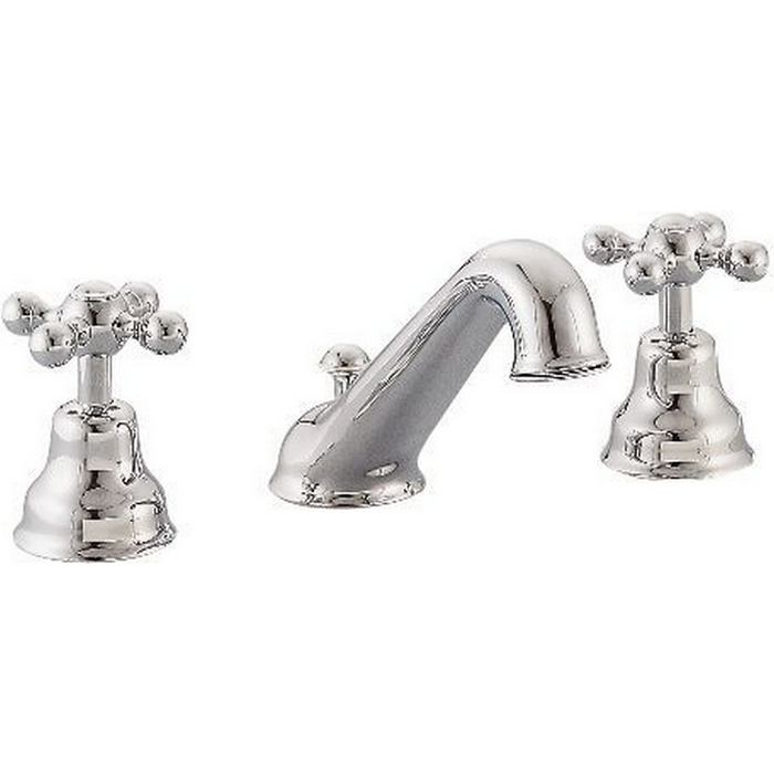 Изображение товара Смеситель Cisal Arcana Ceramic AC00102021 для раковины на 3 отверстия с донным клапаном, цвет хром