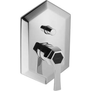 Изображение товара Однорычажный смеситель Cisal Cherie CH0021006T для ванны/душа, цвет хром/черный матовый