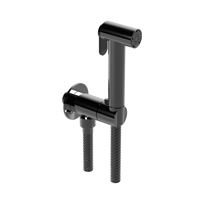 Изображение товара Гигиенический душ Cisal Shower со шлангом 120 см, держатель с выводом, черный матовый (TT00792540)