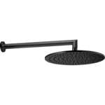 Верхний душ Cisal Shower, D300 мм, 1 режим струи, с настенным держателем L400 мм, черный матовый (DS01362040) - фото 1