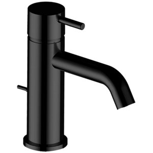 Изображение товара Смеситель Cisal Less New однорычажный для раковины на 1 отверстие с донным клапаном, цвет черный матовый (LN00051040)
